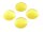 6 Cabochons aus Cateyeglas in gelb, 14 mm