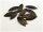 40 zarte Blätter in antik Bronze