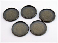 10 Rahmen in antik Bronze für 20 mm Cabochons
