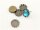 20 Fassungen für 12 mm Cabochons in antik bronze
