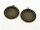 2 Fassungen für 30 mm Cabochons in antik Bronze