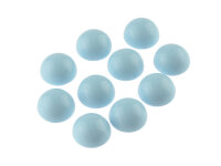 10 Cabochons aus Acryl in pastellblau, 12mm