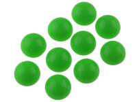 10 Cabochons aus Acryl in grasgrün, 12mm
