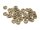 40 zarte gewellte Scheiben in antik Bronze, 7 mm