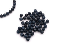 Jadeperlen geschliffen in mitternachtsblau 6 mm 10 Stück