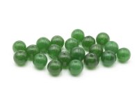 20 grüne Perlen aus Jade 6 mm